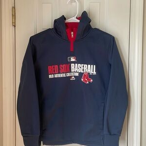 Red Sox hoodie with 1/4 zip and pockets - Boys youth medium